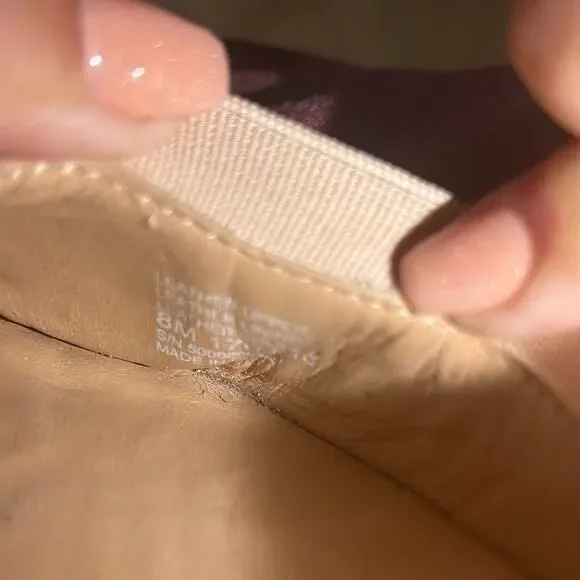 Tory Burch Tan Caroline Nude Ballet Leather Flats 8 - Picture 9 of 9